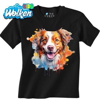 Dětské tričko Australský ovčák Red merle.jpg