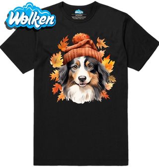 Pánské tričko Podzimní Australský ovčák v Kulichu.jpg