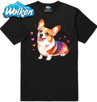 Pánské tričko Zamilovaný pes Corgi.jpg