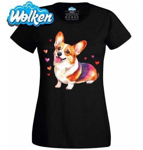 Obrázek produktu Dámské tričko Zamilovaný pes Corgi