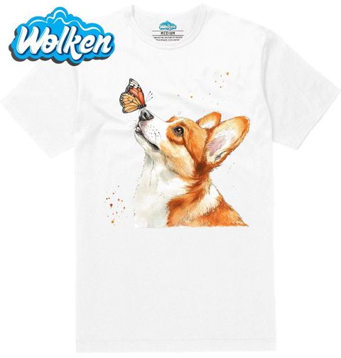 Obrázek produktu Pánské tričko Corgi s Motýlkem