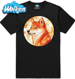 Pánské tričko Shiba-Inu ve Vitráži Stained Glass.jpg