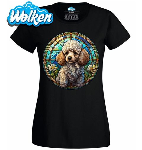 Obrázek produktu Dámské tričko Pudl ve Vitráži Stained Glass