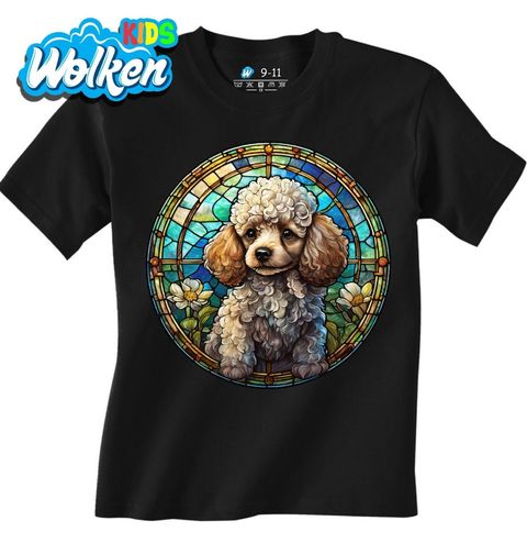 Obrázek produktu Dětské tričko Pudl ve Vitráži Stained Glass