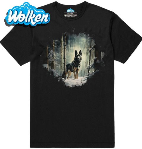 Obrázek produktu Pánské tričko Belgický ovčák Malinois ve Sněhu