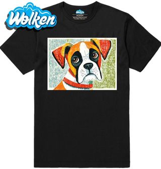 Pánské tričko Německý boxer v Etno Stylu.jpg
