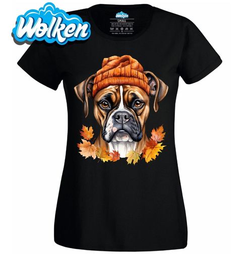 Obrázek produktu Dámské tričko Podzimní Německý boxer