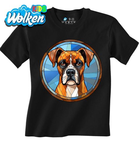 Obrázek produktu Dětské tričko Německý boxer ve Vitráži Stained Glass