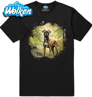Pánské tričko Německý boxer v Lese.jpg
