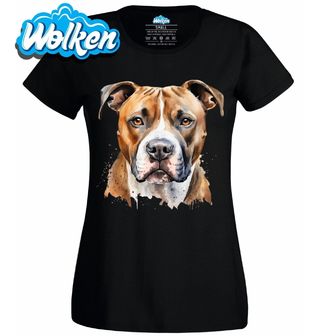 Dámské tričko Americký stafordšírský teriér American Staffordshire Terrier.jpg