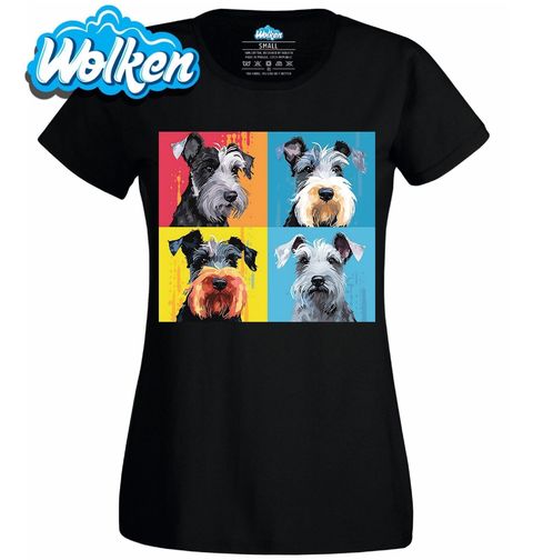 Obrázek produktu Dámské tričko Pop-art Knírač malý