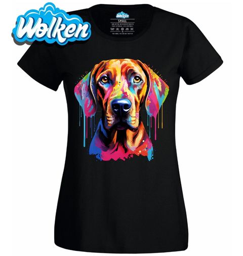 Obrázek produktu Dámské tričko Barevný Rhodéský ridgeback