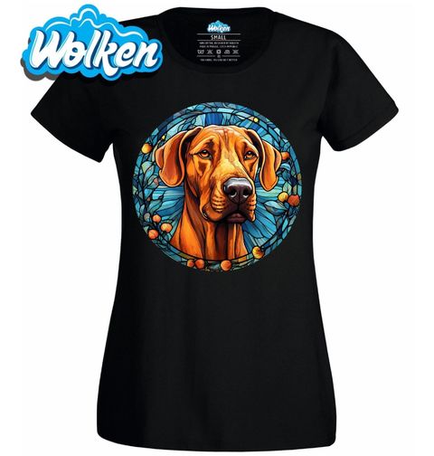 Obrázek produktu Dámské tričko Rhodéský ridgeback ve Vitráži Stained Glass