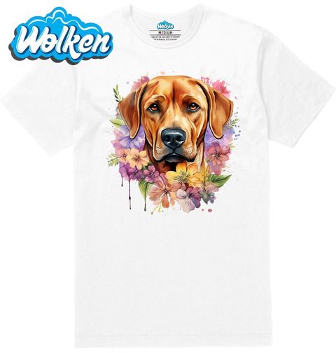 Obrázek produktu Pánské tričko Rhodéský ridgeback mezi Květinami