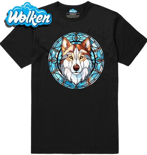 Obrázek produktu Pánské tričko Husky ve Vitráži Stained Glass
