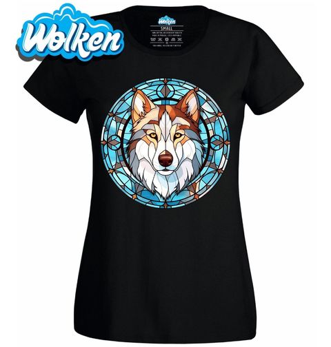 Obrázek produktu Dámské tričko Husky ve Vitráži Stained Glass