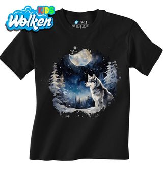 Dětské tričko Sibiřský Husky ve Sněhu.jpg