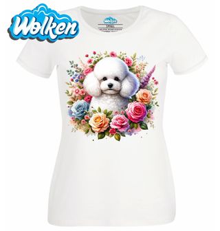 Dámské tričko  Maltézský psík v Květinách.jpg
