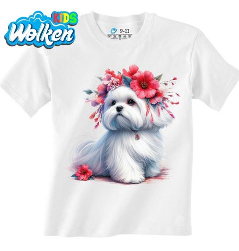 Obrázek produktu Dětské tričko Elegantní Maltézský psík