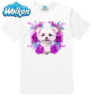 Pánské tričko  Maltézský psík Maltese dog.jpg