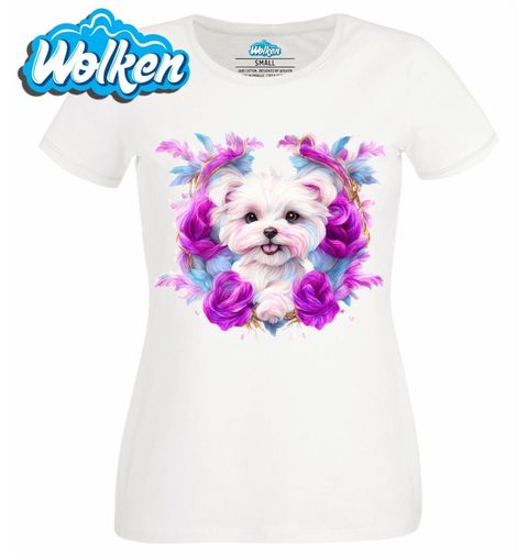 Obrázek produktu Dámské tričko Maltézský psík Maltese dog