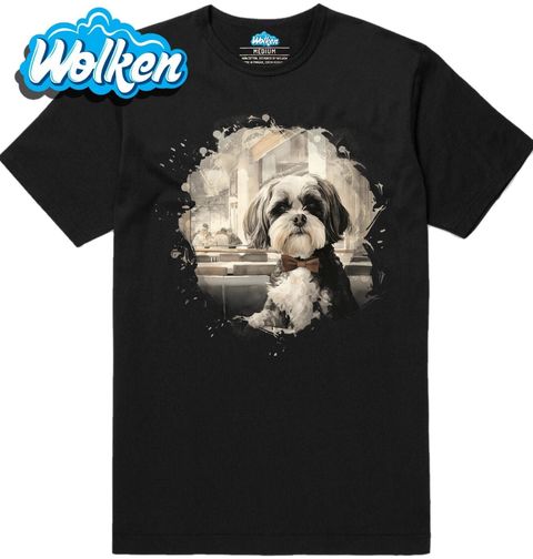 Obrázek produktu Pánské tričko Gentleman s Motýlkem Shih-tzu