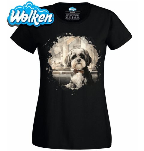 Obrázek produktu Dámské tričko Gentleman s Motýlkem Shih-tzu
