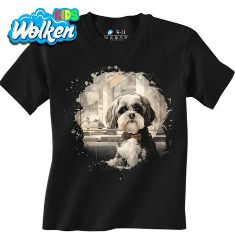Obrázek produktu Dětské tričko Gentleman s Motýlkem Shih-tzu
