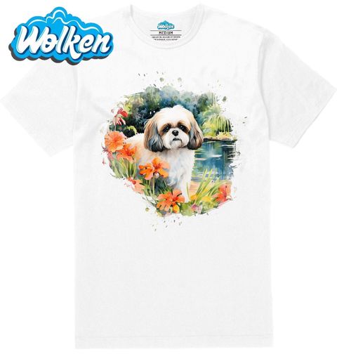 Obrázek produktu Pánské tričko Shih-tzu u Jezírka