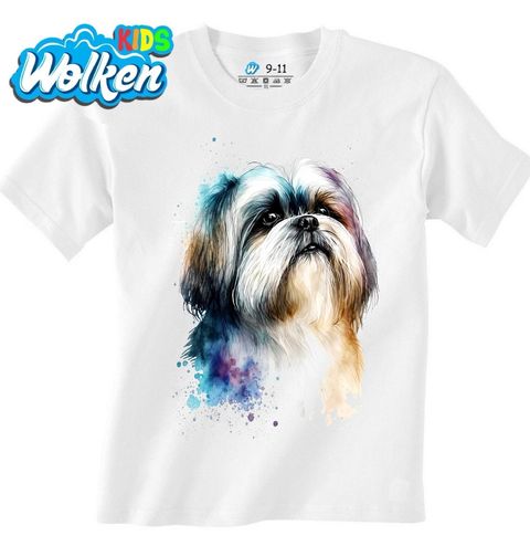 Obrázek produktu Dětské tričko Akvarelový Shih-tzu