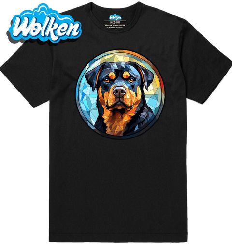 Obrázek produktu Pánské tričko Rotvajler ve Vitráži Stained Glass