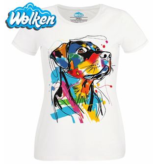 Dámské tričko  Barevná skica Rotvajler.jpg