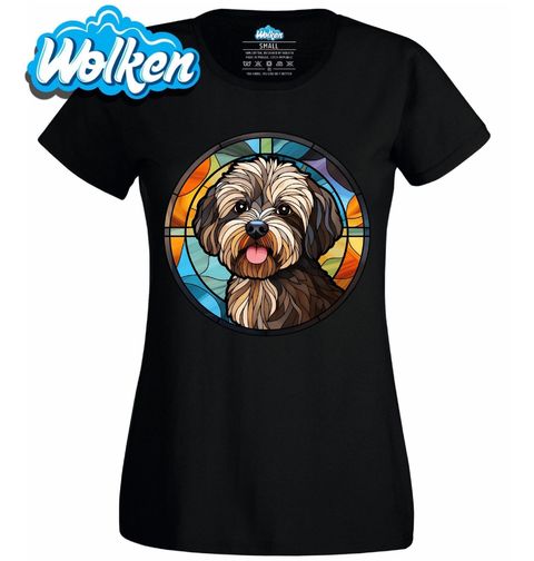 Obrázek produktu Dámské tričko Havanský psík ve Vitráži Stained Glass
