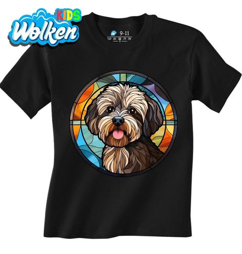 Obrázek produktu Dětské tričko Havanský psík ve Vitráži Stained Glass