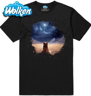 Pánské tričko Pomeranian pod Hvězdným Nebem.jpg