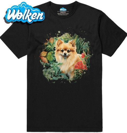 Obrázek produktu Pánské tričko Pomeranian v Džungli