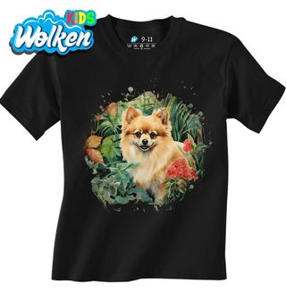 Dětské tričko Pomeranian v Džungli.jpg