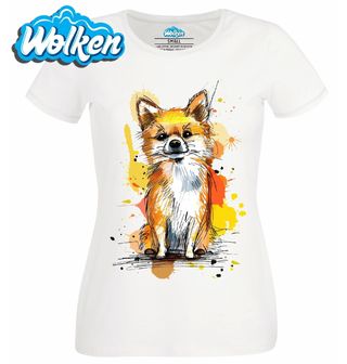 Dámské tričko  Barevná skica Pomeranian.jpg