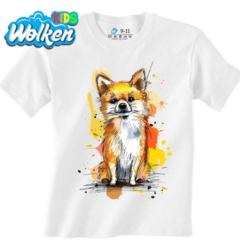 Obrázek produktu Dětské tričko Barevná skica Pomeranian