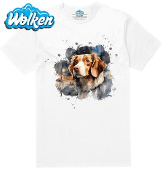 Pánské tričko  Bretaňský ohař ve Městě.jpg