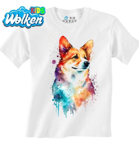 Obrázek produktu Dětské tričko Barevný Corgi