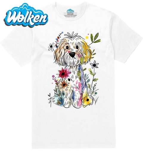 Obrázek produktu Pánské tričko Barevná skica Labradoodle