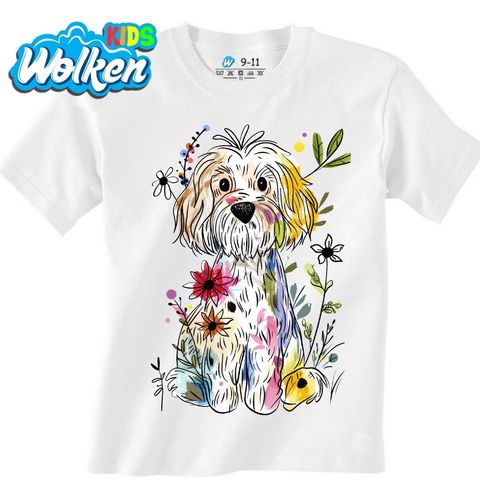 Obrázek produktu Dětské tričko Barevná skica Labradoodle