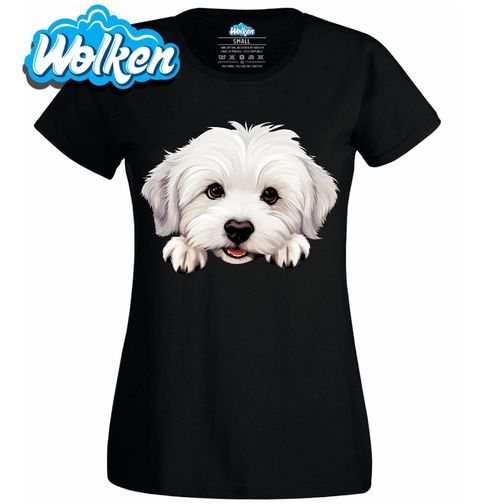 Obrázek produktu Dámské tričko Zvědavý Coton de Tulear