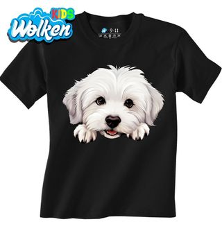 Dětské tričko Zvědavý Coton de Tulear.jpg