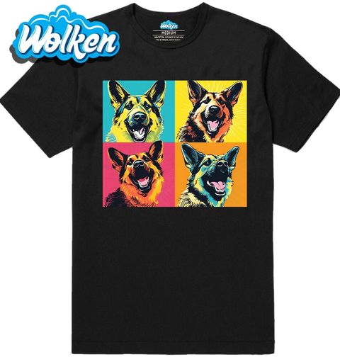 Obrázek produktu Pánské tričko Pop-art Německý ovčák