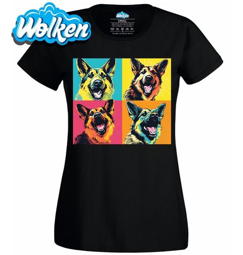 Obrázek produktu Dámské tričko Pop-art Německý ovčák