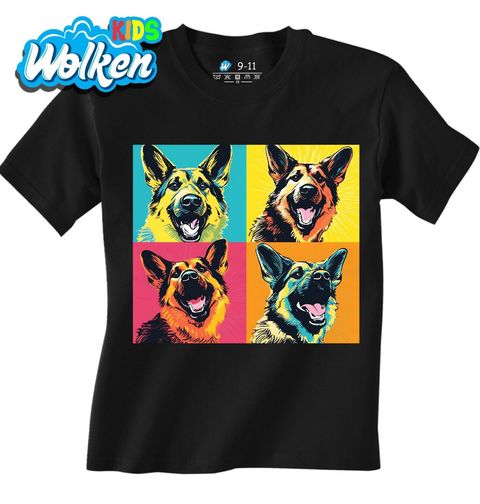 Obrázek produktu Dětské tričko Pop-art Německý ovčák