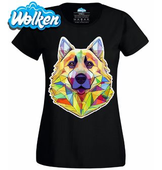 Dámské tričko Německý ovčák Polygon Dog.jpg