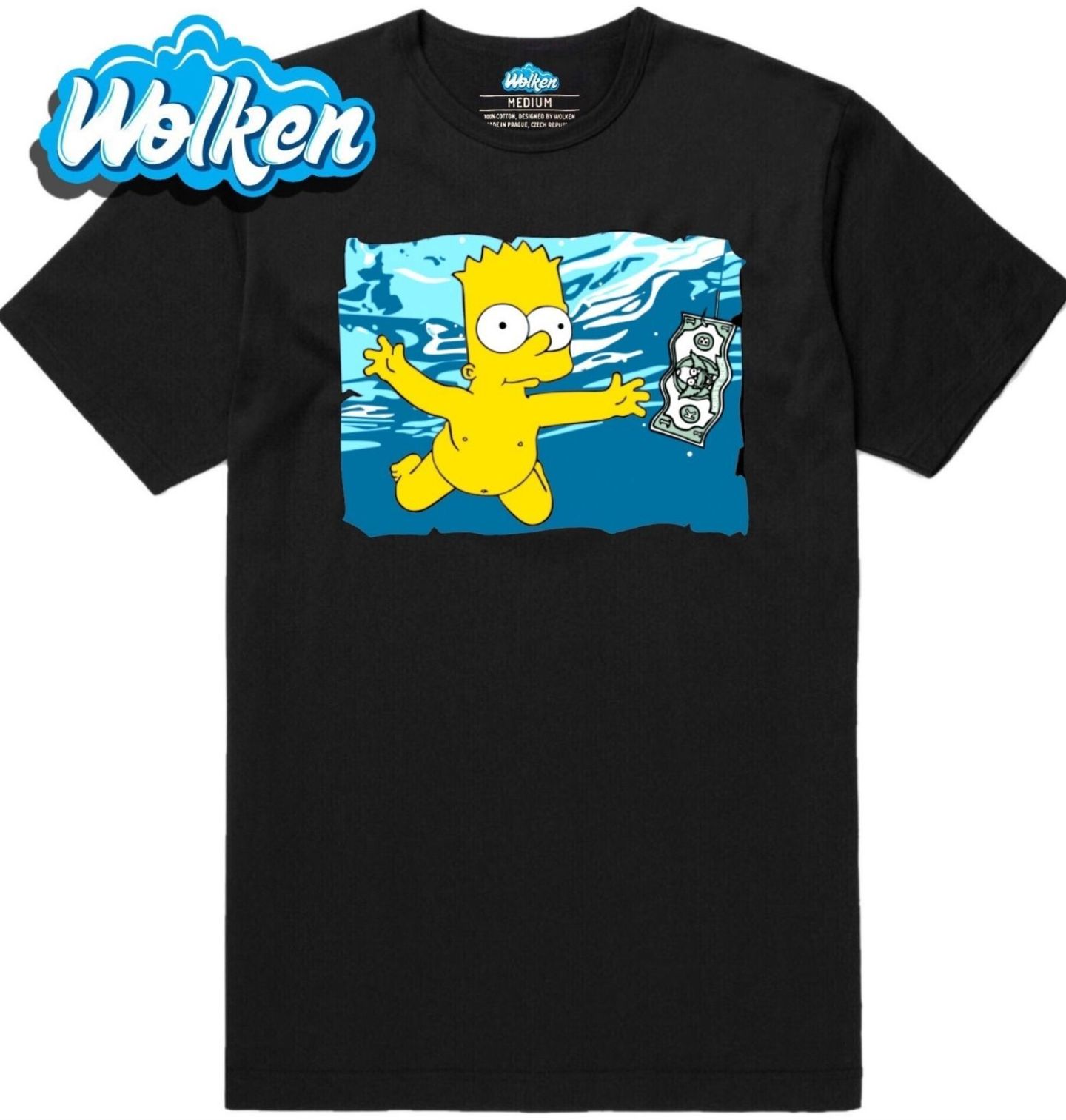 Pánské tričko The Simpsons Nirvana Bart Simpsonovi (Skladem S-5XL).jpg